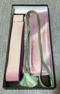 帯締め 帯揚げ 重ね衿 ３点セット 着物 和装 訪問着 金彩