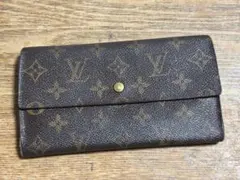 U1108-01　ルイヴィトン　三つ折り長財布　シリアル有り　＊ステッチ外れ
