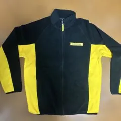 DUNLOP フリースジャケット 黒/黄