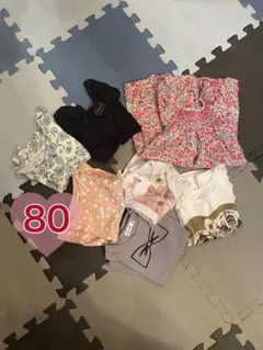 ミキハウス コンビミニ 90サイズ トップスセット 4点 Tシャツ 女の子