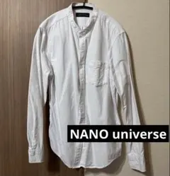 NANO universe オックスバンドカラーシャツ