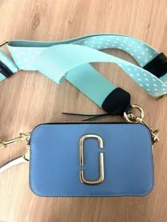 Marc Jacobs ライトブルー ショルダーバッグ - メルカリ