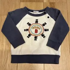 DOUBLE B クマ刺繍 トレーナー 80cm