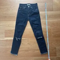 マウジー スキニーデニム ダメージデニム