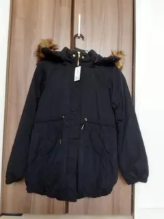 モッズタイプ中綿ジャケット 　MPS ライトオン　150 ブラック　ダウン