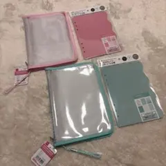 ダイソー　セリア　バインダー　シール台紙　シール帳　新品　セット