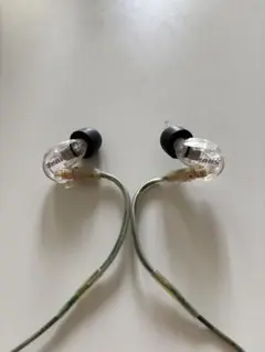 SHURE SE425 本体 クリア リケーブル対応イヤホン - メルカリ