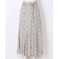 スナイデル プリントナローフレアスカート　フレアスカート　ロングスカート