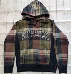 【レア】Supreme シュプリーム パーカー チェック刺繍サイズS（M相当）