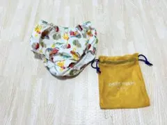 petit main プティマイン　水着　白　動物柄　80