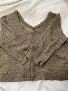 イーストボーイブラウン ニットベスト