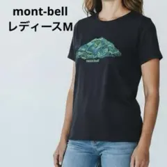 mont-bell 半袖Tシャツ 山岳グラフィック ネイビー Mのサムネイル