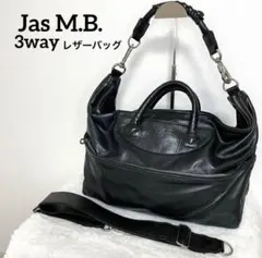 Jas M.B. 80% WINGS TRAVELLERボストンバッグ ブラック