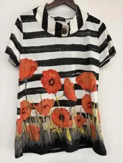 花柄ワンピース　半袖シャツ　サイズM L