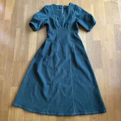 OLIVE de OLIVE 美品！　ダークグリーン 半袖ワンピース