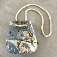 BAMS ビームス　ショルダー　バッグ　水色