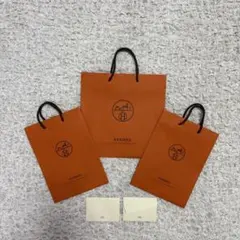 HERMES 紙袋 2枚 ショップカード セット - メルカリ