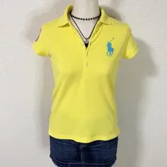 y2k ラルフローレン ビッグポニー ポロシャツ イエロー 平成女児 平成ギャル
