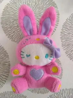 ハローキティ HALLO KITTY ストラップ colorful bunny サンリオ ハローキティ マスコット カラフルバニー パープル