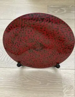 漆塗り　飾り皿