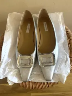 UNITED ARROWSポインテッド スクエアビジュー パンプス