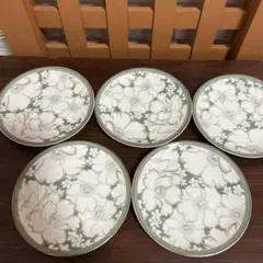 NARUMI ナルミ ケーキ皿 5枚セット 花柄 小皿