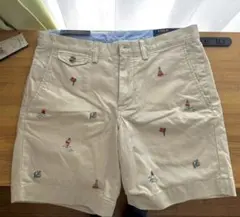 Polo Ralph Lauren ベージュ刺繍ショートパンツ