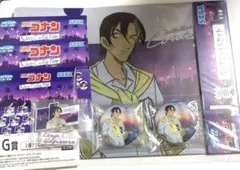 名探偵コナン セガラッキーくじ 萩原 研二 グッズ クリアファイル 缶バッジ