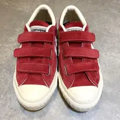 CONVERSE 1SC863 23.5cm スエード ベルクロ 3本ベルト