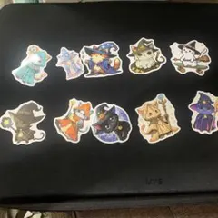 魔法使いの猫 ステッカー 10枚セット