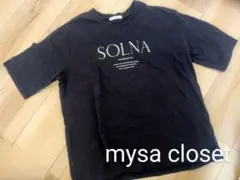 ロゴ入り　半袖Ｔシャツ　mysa closet 田中里奈のサムネイル