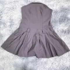 SHEIN【M】チューブトップミニワンピース　ライトグレー　薄手　レディース