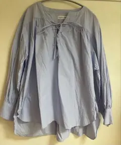 ☺︎︎ももさん専用☺︎︎ レースアップチュニック丈ギャザーブラウス