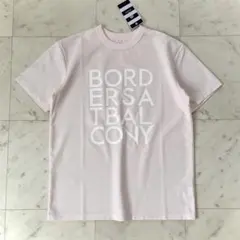 新品タグ付✨ ボーダーズアットバルコニー ロゴTシャツ ピンク 36のサムネイル