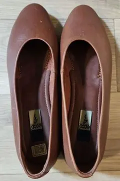 ECCO ブラウン フラットシューズ