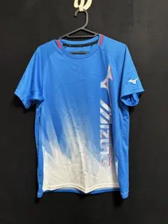MIZUNO バドミントン Tシャツ ブルー サイズL
