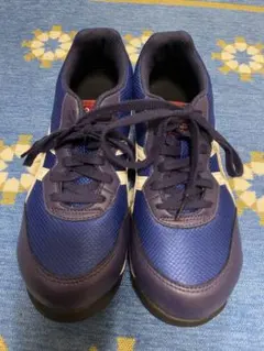 ASICS FIP201 安全靴 21.5cm ネイビー/ホワイト