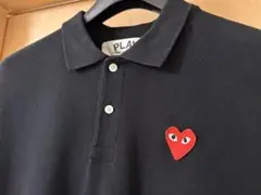 PLAY COMME des GARCONS ポロシャツ ブラック XL プレイ