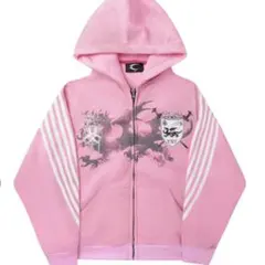 グッチ様専用】BOTT SHATTERED ZIP HOODIE PINK - メルカリ