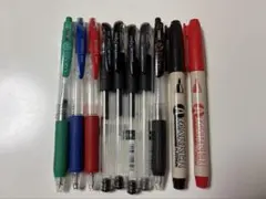 ボールペン、水性ペン10本セット