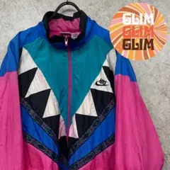 90s US古着◆NIKE ナイキ 刺繍ナイロンジャケット メンズXL