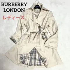 バーバリーロンドン　トレンチコート　裏地ノバチェック総柄　ノバチェックベルト