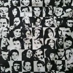 世界的偉人　厚手　しっかりとしたゴブラン織のジャガード生地です　個性派