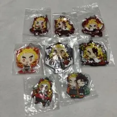 鬼滅の刃　ラバーマスコット　まとめ売り8点　煉獄杏寿郎