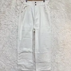 earth music&ecology アイボリー ハイウエスト パンツ M