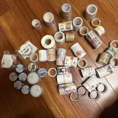 マステまとめ売り＊新品中古混在＊透明マステ海外マステステッカーロールシール