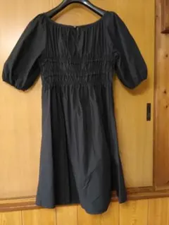 BURBERRY バーバリーブルーレーベル　ブラック 半袖ワンピース