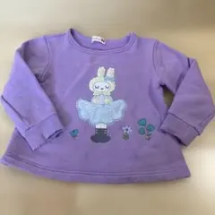 ウサギ刺繍 トレーナー 100cmのサムネイル