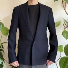 LANVIN ネイビー テーラードジャケット 44