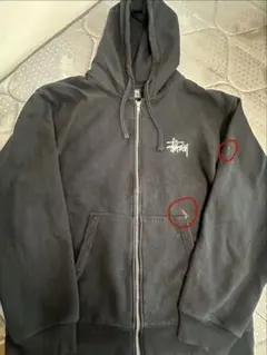 Stussy ジップアップパーカー ブラック Mのサムネイル